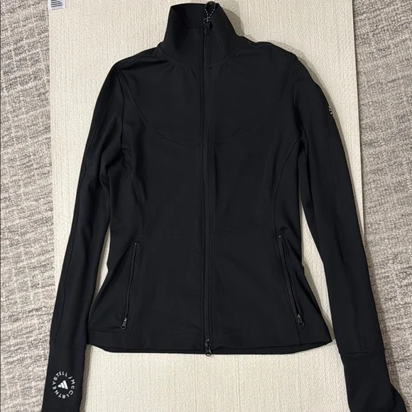 Stella McCartney Black Athletic Jacket High Collar Streamlined - Picture 1 of 3